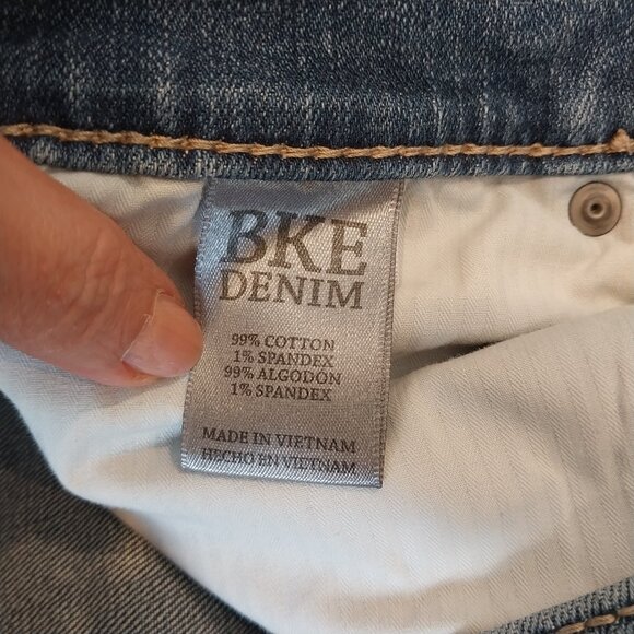 BKE Men's Straight Jeans in Faded Blue - Picture 11 of 12